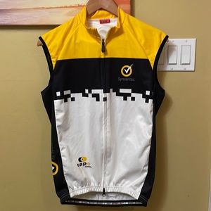 Mens Capo Cycling Sleeveless Vest Norton Symantec Yellow/Black Size Medium